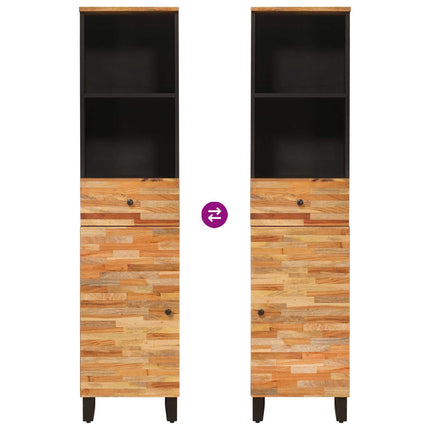 Badkamerkast Artisan Eiken 38 X 33 X 160 Cm Massief Mango Hout - XdropX