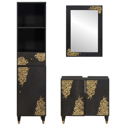 Badkamerkast Set 3 St Massief Mango Hout - XdropX