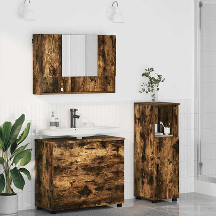 Badkamermeubel Set 3 St Artisan Eiken 76,5 X 35 X 64 Cm - XdropX