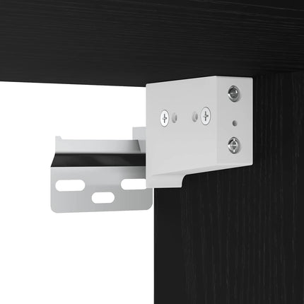Badkamermeubel Set 3 St Zwart 33 X 33 X 185,5 Cm Bewerkt Hout - XdropX