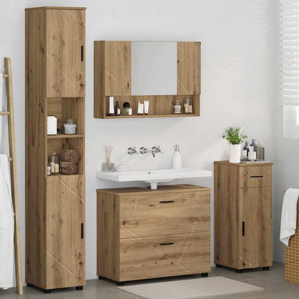 Badkamermeubel Set 4 St Artisan Eiken 35 X 30 X 192 Cm - XdropX