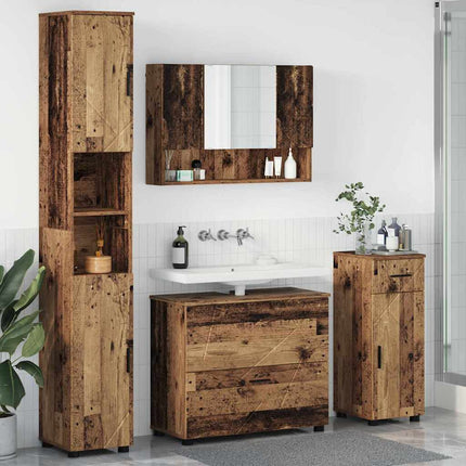 Badkamermeubel Set 4 St Artisan Eiken 35 X 30 X 192 Cm - XdropX