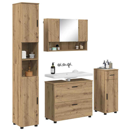 Badkamermeubel Set 4 St Artisan Eiken 35 X 30 X 192 Cm - XdropX