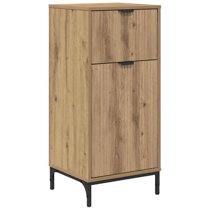 Badkamermeubel Set 4 St Artisan Eiken Samengesteld Hout, Metaal - XdropX