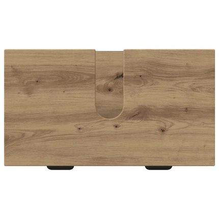 Badkamermeubel Set 4 St Artisan Eiken Samengesteld Hout, Metaal - XdropX