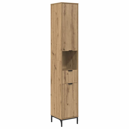 Badkamermeubel Set 4 St Artisan Eiken Samengesteld Hout, Metaal - XdropX