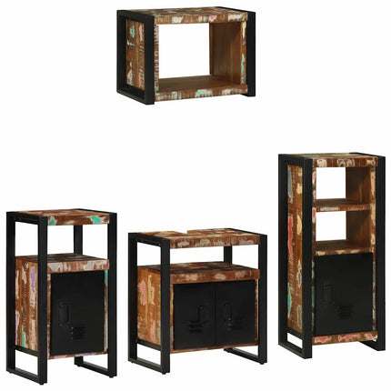 Badkamermeubel Set 4 St Veelkleurig En Zwart - XdropX