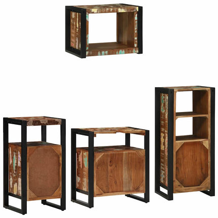 Badkamermeubel Set 4 St Veelkleurig En Zwart - XdropX