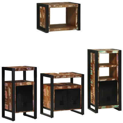 Badkamermeubel Set 4 St Veelkleurig En Zwart - XdropX