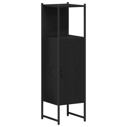 Badkamermeubel Set 4 St Zwart 33 X 33 X 185,5 Cm Bewerkt Hout - XdropX