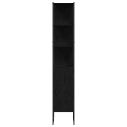 Badkamermeubel Set 4 St Zwart 33 X 33 X 185,5 Cm Bewerkt Hout - XdropX
