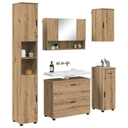 Badkamermeubel Set 5 St Artisan Eiken 35 X 30 X 192 Cm - XdropX
