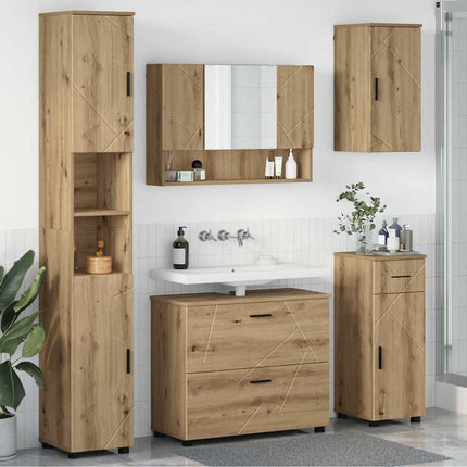 Badkamermeubel Set 5 St Artisan Eiken 35 X 30 X 192 Cm - XdropX
