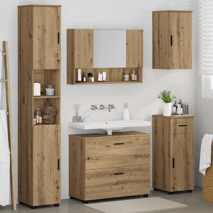 Badkamermeubel Set 5 St Artisan Eiken 35 X 30 X 192 Cm - XdropX