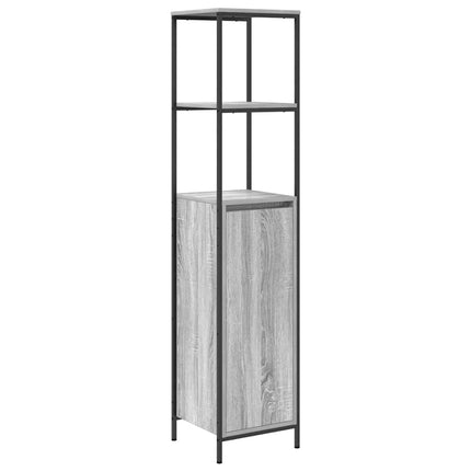Badkamermeubel Set 5 St Grijs 36 X 35 X 165 Cm Bewerkt Hout - XdropX
