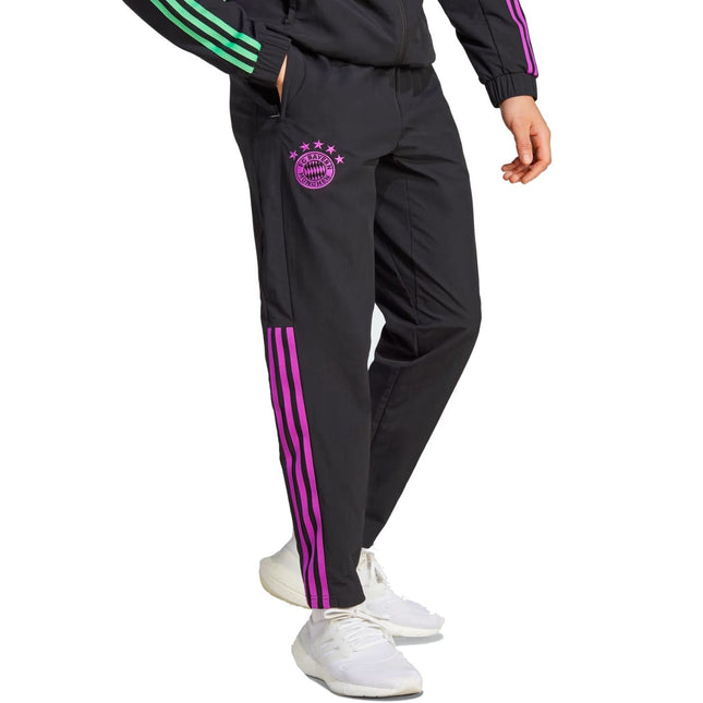 Bayern Munich black presentation Soccer pants 2023/24 - Adidas-0