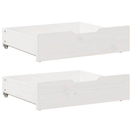 Bedlades 2 St 65X55X17 Cm Massief Grenenhout - XdropX
