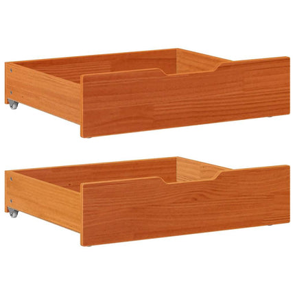 Bedlades 2 St 65X55X17 Cm Massief Grenenhout - XdropX