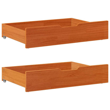 Bedlades 2 St 65X55X17 Cm Massief Grenenhout - XdropX