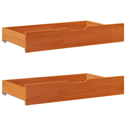 Bedlades 2 St 65X55X17 Cm Massief Grenenhout - XdropX