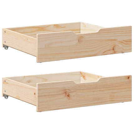 Bedlades 2 St 65X55X17 Cm Massief Grenenhout - XdropX