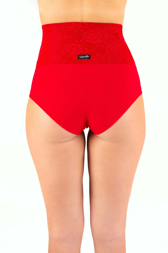 High-Waisted Lace Pole Shorts – Betty-1