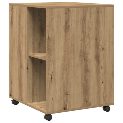 Bijzettafel Met Wieltjes 55X60X78 Cm Hout Kleur - XdropX
