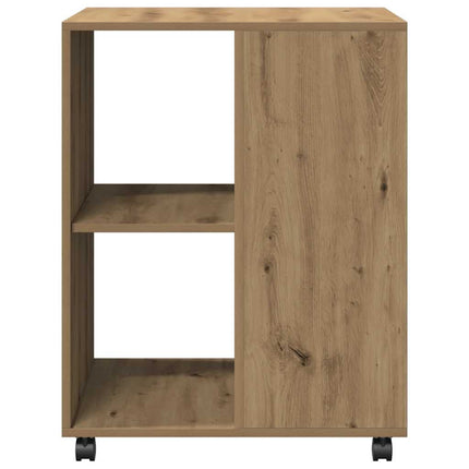 Bijzettafel Met Wieltjes 55X60X78 Cm Hout Kleur - XdropX