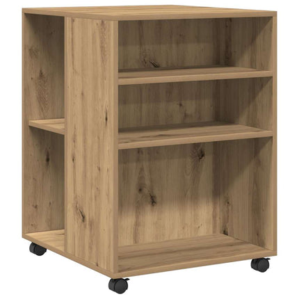 Bijzettafel Met Wieltjes 55X60X78 Cm Hout Kleur - XdropX