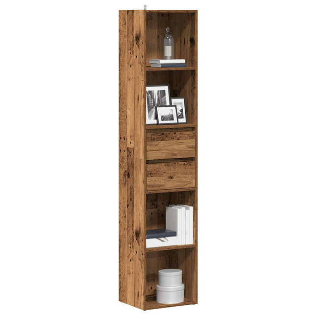 Boekenkast 36X30X171 Cm Bewerkt Hout Kleurig - XdropX