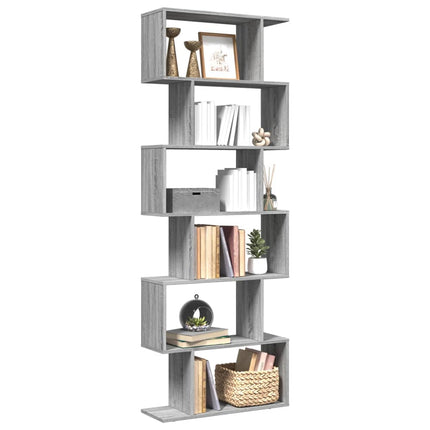 Boekenkast 6-Laags 70 X 24 X Bewerkt Hout - XdropX