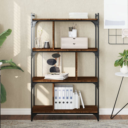 Boekenkast 6-Laags 76X32X Bewerkt Hout Kleur - XdropX