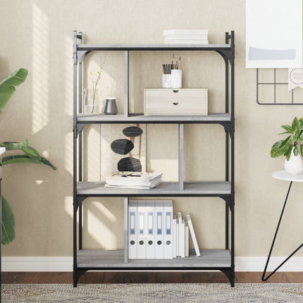 Boekenkast 6-Laags 76X32X Bewerkt Hout Kleur - XdropX