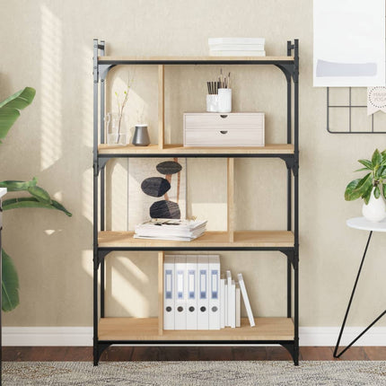 Boekenkast 6-Laags 76X32X Bewerkt Hout Kleur - XdropX