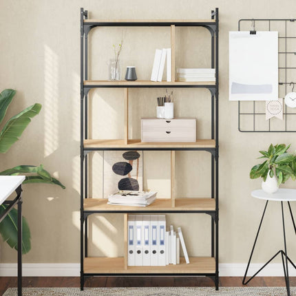 Boekenkast 6-Laags 76X32X Bewerkt Hout Kleur - XdropX