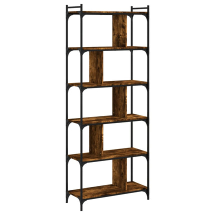 Boekenkast 6-Laags 76X32X Bewerkt Hout Kleur - XdropX