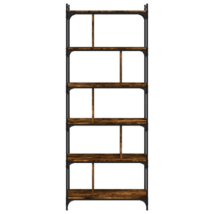Boekenkast 6-Laags 76X32X Bewerkt Hout Kleur - XdropX