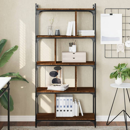 Boekenkast 6-Laags 76X32X Bewerkt Hout Kleur - XdropX
