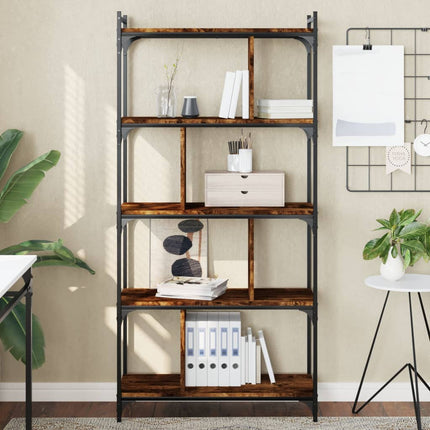 Boekenkast 6-Laags 76X32X Bewerkt Hout Kleur - XdropX
