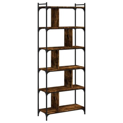 Boekenkast 6-Laags 76X32X Bewerkt Hout Kleur - XdropX