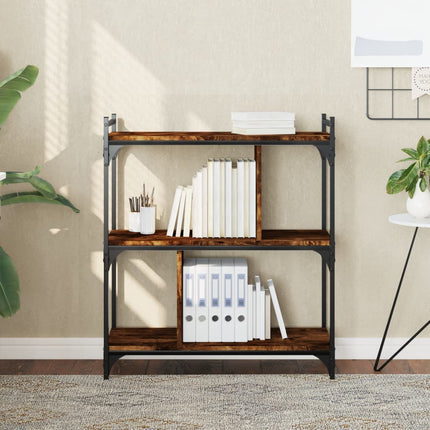 Boekenkast 6-Laags 76X32X Bewerkt Hout Kleur - XdropX