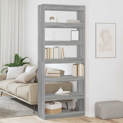Boekenkast 6-Laags 80 X 30 X 198 Cm Bewerkt Hout - XdropX