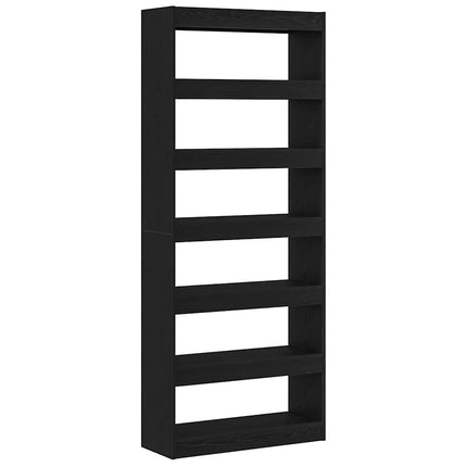 Boekenkast 6-Laags 80 X 30 X 198 Cm Bewerkt Hout - XdropX