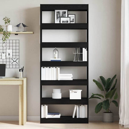 Boekenkast 6-Laags 80 X 30 X 198 Cm Bewerkt Hout - XdropX