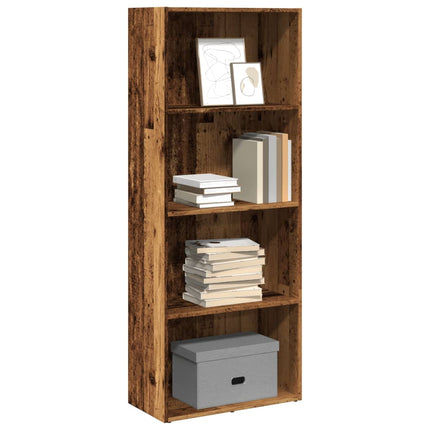 Boekenkast 60X30X Bewerkt Hout Artisanaal Eikenkleurig - XdropX