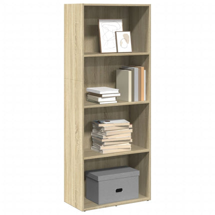 Boekenkast 60X30X Bewerkt Hout Artisanaal Eikenkleurig - XdropX