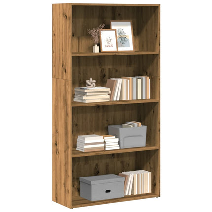 Boekenkast 60X30X Bewerkt Hout Artisanaal Eikenkleurig - XdropX