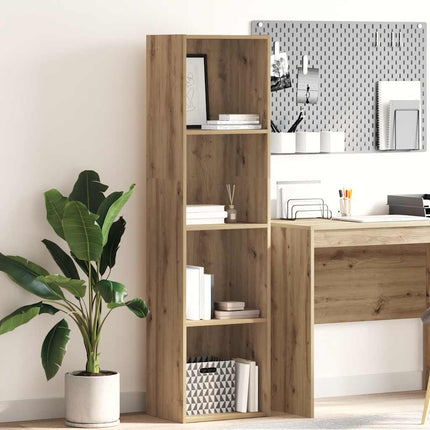 Boekenkast 60X30X Bewerkt Hout Artisanaal Eikenkleurig - XdropX
