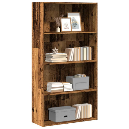 Boekenkast 60X30X Bewerkt Hout Artisanaal Eikenkleurig - XdropX