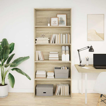 Boekenkast 60X30X Bewerkt Hout Artisanaal Eikenkleurig - XdropX